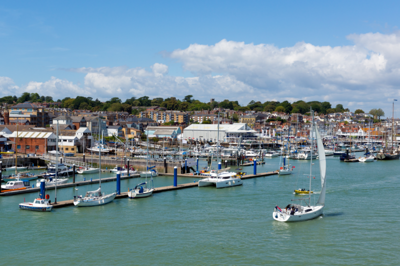 Cowes harbour Isle of Wight