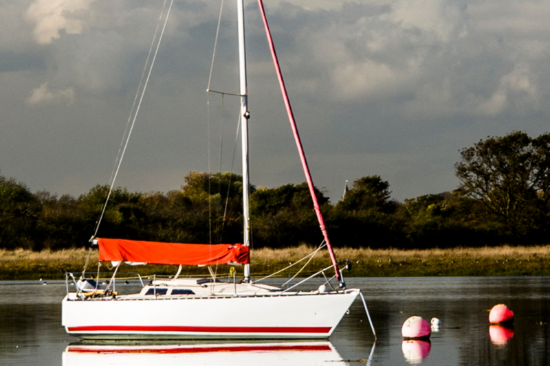 Yacht in Chichester Harbour