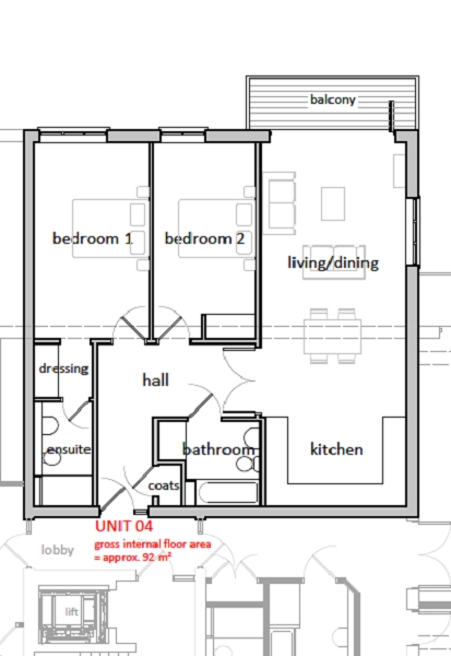 Apartment 4, Redlynch House, Hythe CT21 floorplan