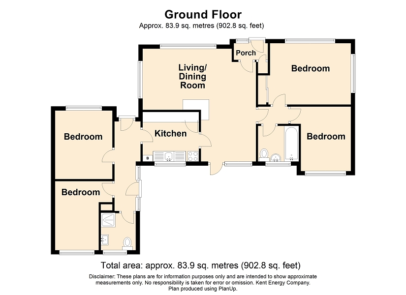 Belcaire Close, Lympne, Kent. CT21 4JR floorplan