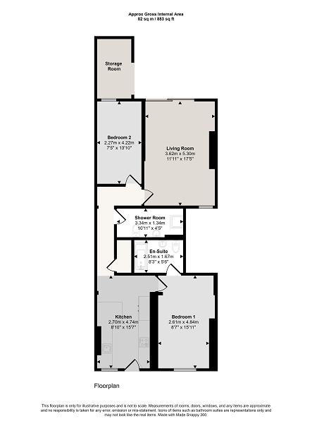 8 Marine Parade, Hythe, Kent. CT21 6AJ floorplan